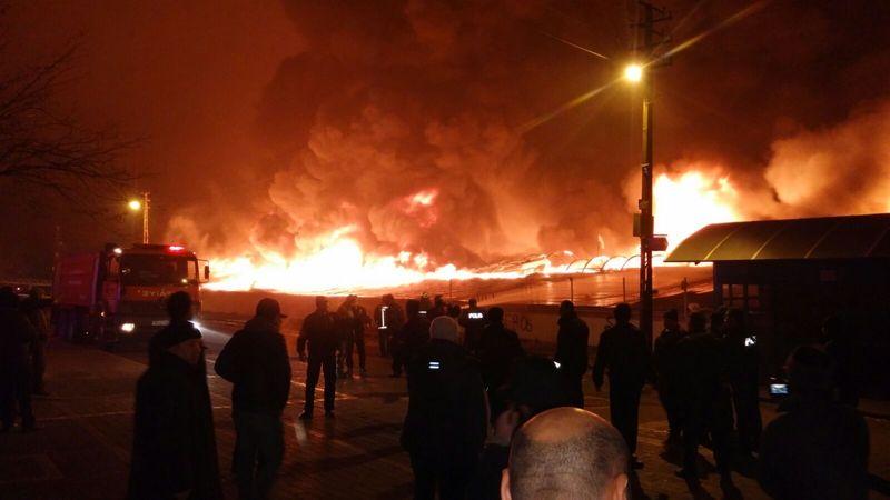 Ankara'da 250 iş yeri yandı