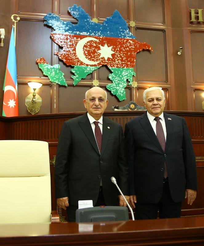 Meclis Başkanı İsmail Kahraman Azerbaycan'da