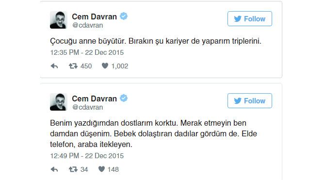 Cem Davran’dan kadınları kızdıran tweet