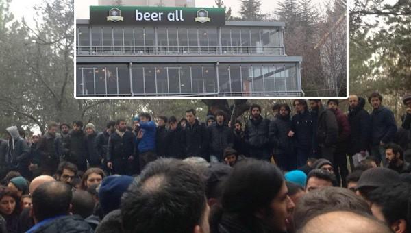 ODTÜ'de kütüphanede alkol keyfi