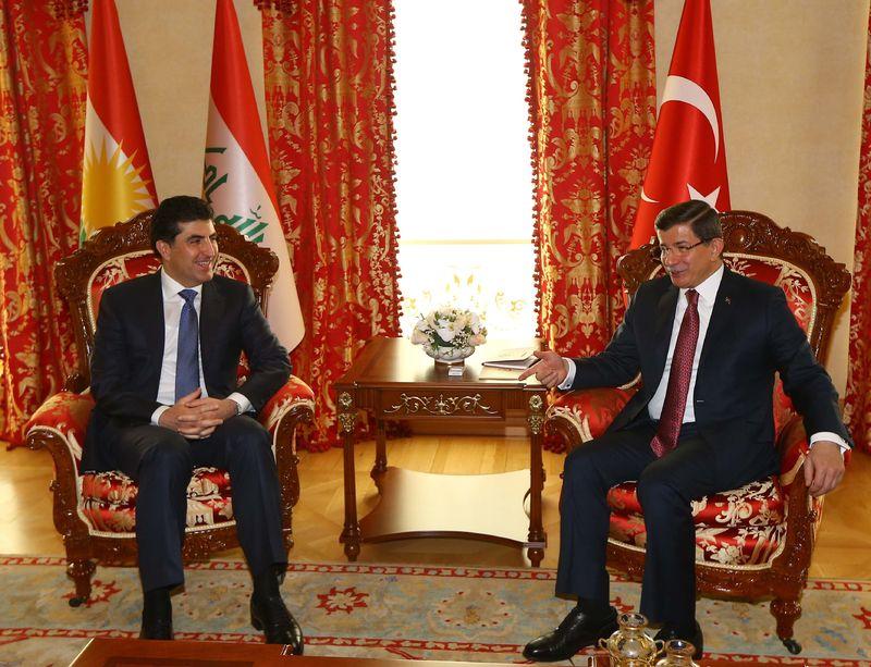 Barzani, Davutoğlu ve Erdoğan'la görüştü