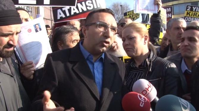 Fadıl Akgündüz mağdurları eylem yaptı