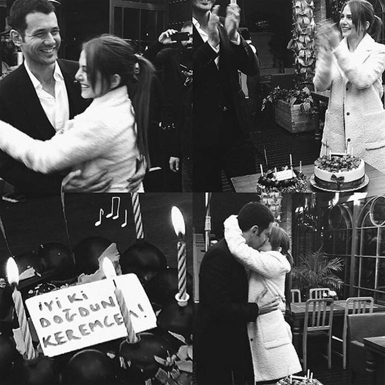 Keremcem ile Ezgi Asaroğlu dudak dudağa