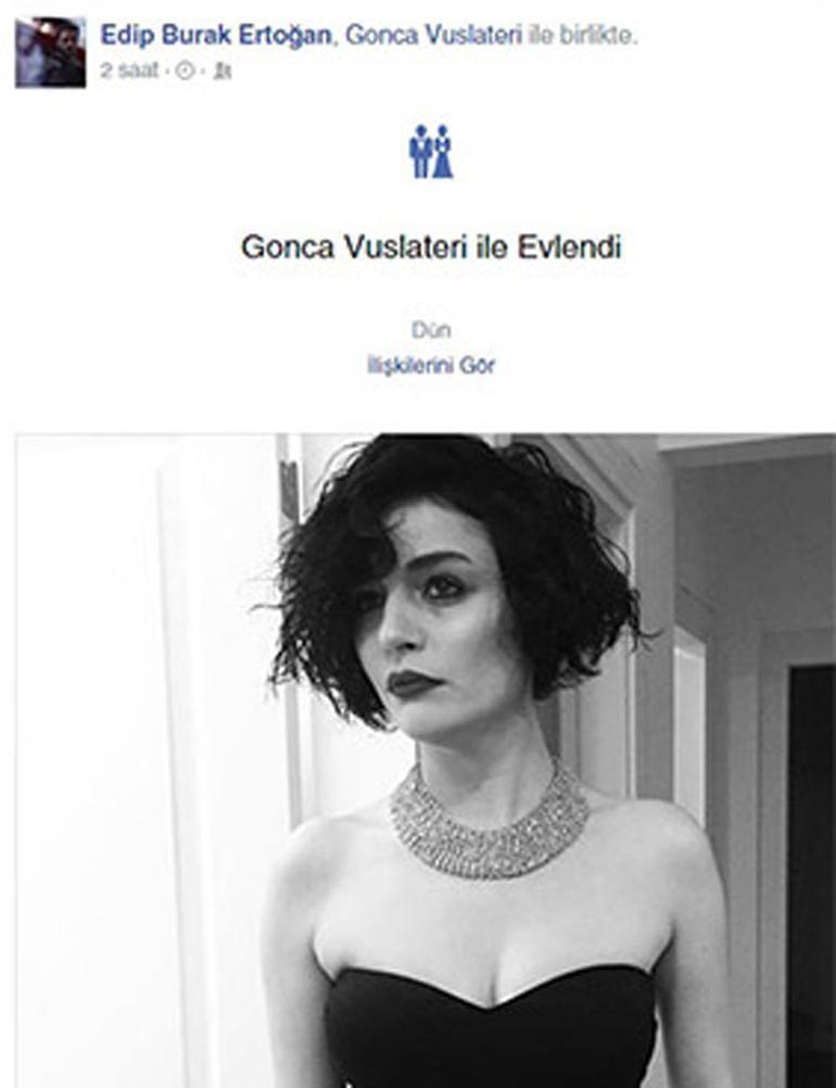 Gonca Vuslateri evlendi
