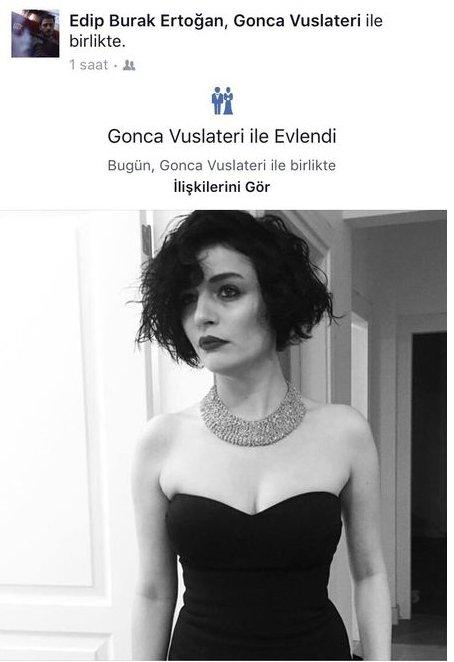 Gonca Vuslateri nefret ettiği Erdoğan soyadını aldı