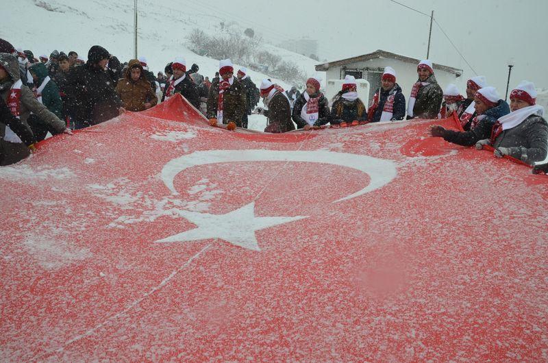 81 ilde Sarıkamış için yürüyüş düzenlendi