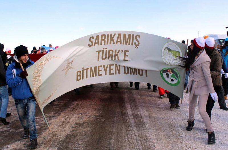 81 ilde Sarıkamış için yürüyüş düzenlendi