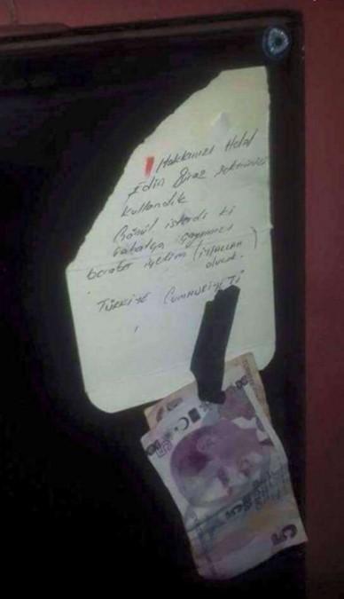 Sur'da görev yapan askerlerden hakkınızı helal edin notu