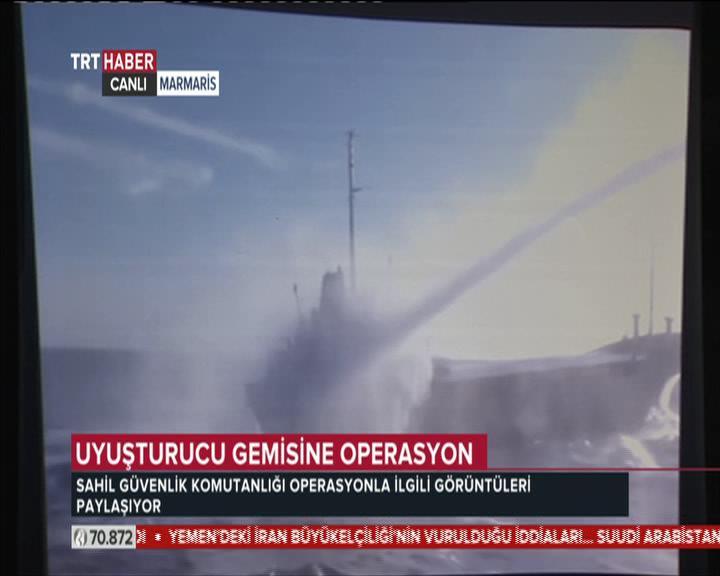 Dev uyuşturucu operasyonunun görüntüleri