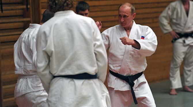 Putin Judo takımıyla antremana çıktı