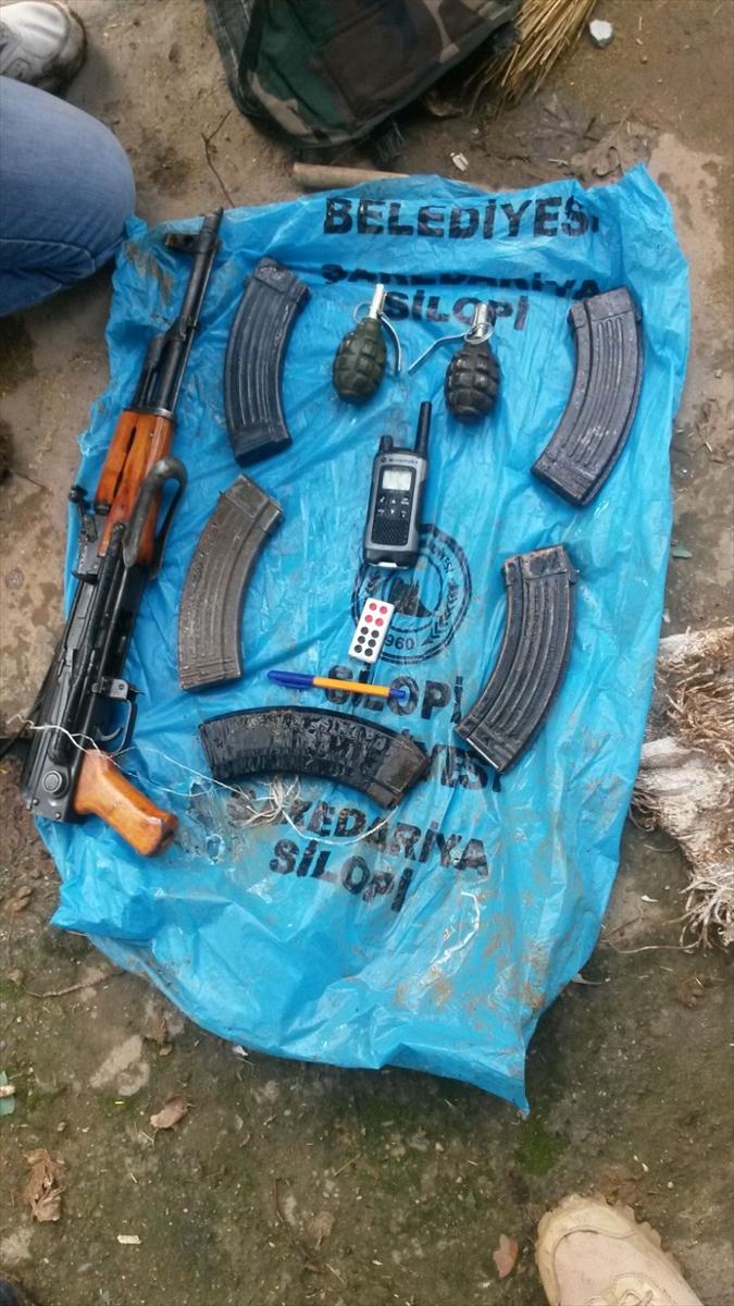 Silopi'deki operasyonda ele geçirilen malzemeler