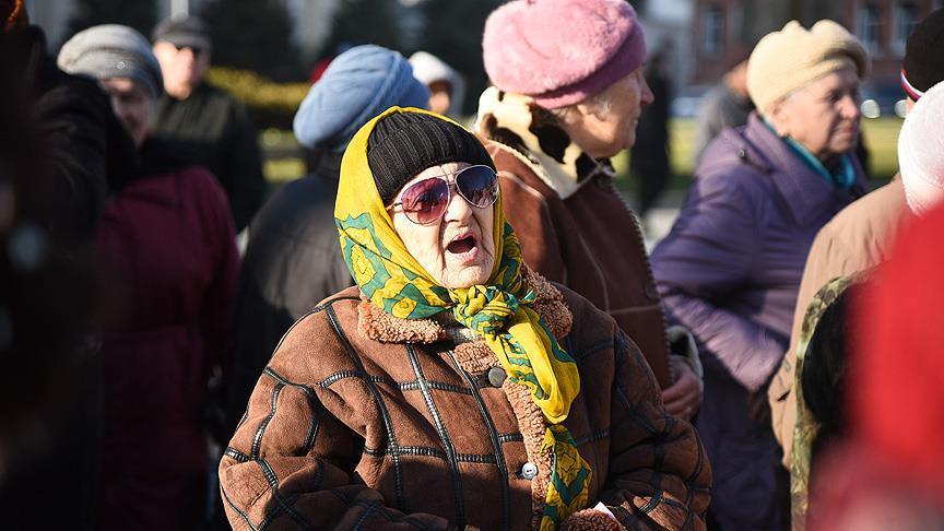 Rusya'da emeklilerden eylem