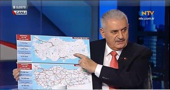 Binali Yıldırım'dan haritalı açıklamalar
