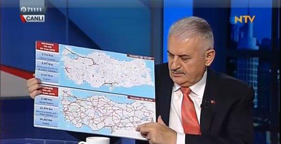 Binali Yıldırım'dan haritalı açıklamalar