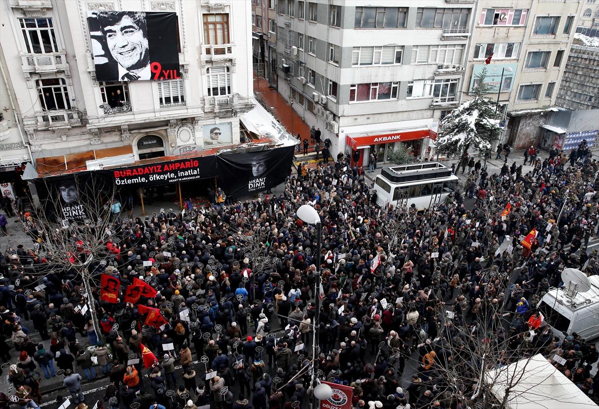 Şişli'de Hrant Dink anması