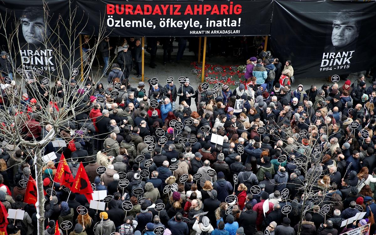 Şişli'de Hrant Dink anması