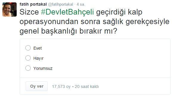 Fatih Portakal'dan MHP'ye: Aynen iade ediyorum