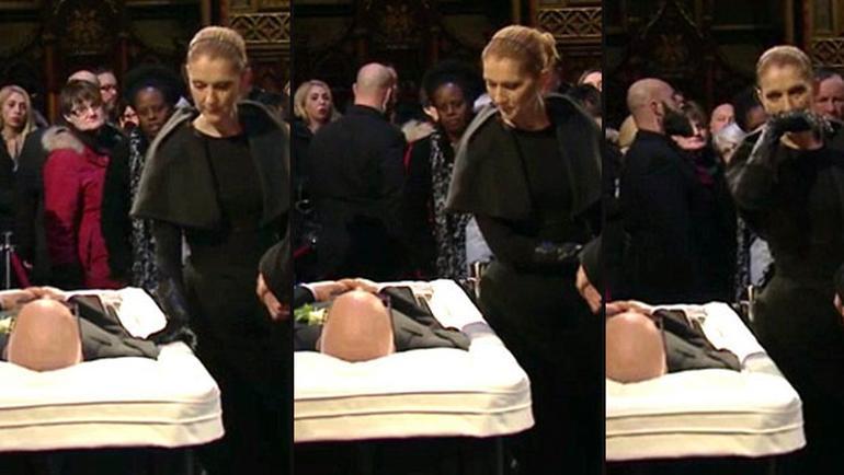 Celine Dion kocası ile vedalaştı