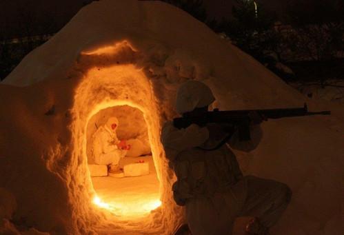 Mehmetçik'ten kar ve şiddetli soğuklarda muharebe eğitimi