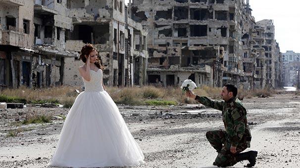 Suriye'den düğün fotoğrafları
