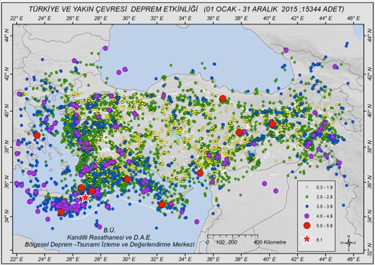 Türkiye 2015 yılında 15 binden fazla sallandı