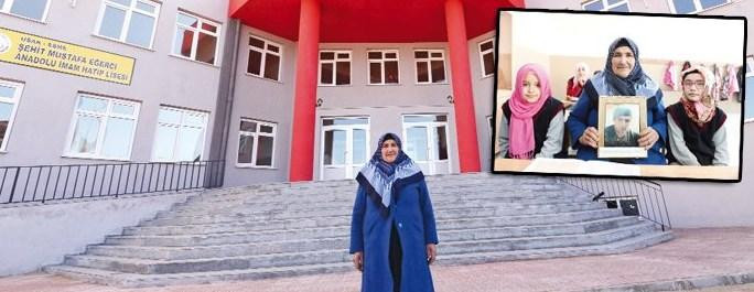 Şehit oğlunun tazminatıyla okul açtı