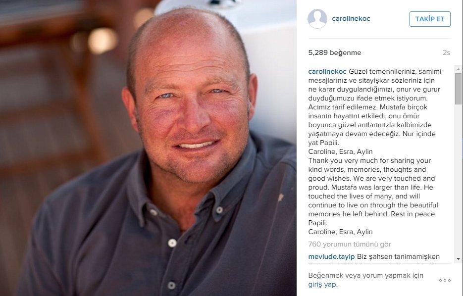 Caroline Koç’tan duygusal paylaşım