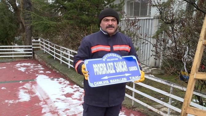 Nobel ödüllü Aziz Sancar'ın adı caddeye verildi