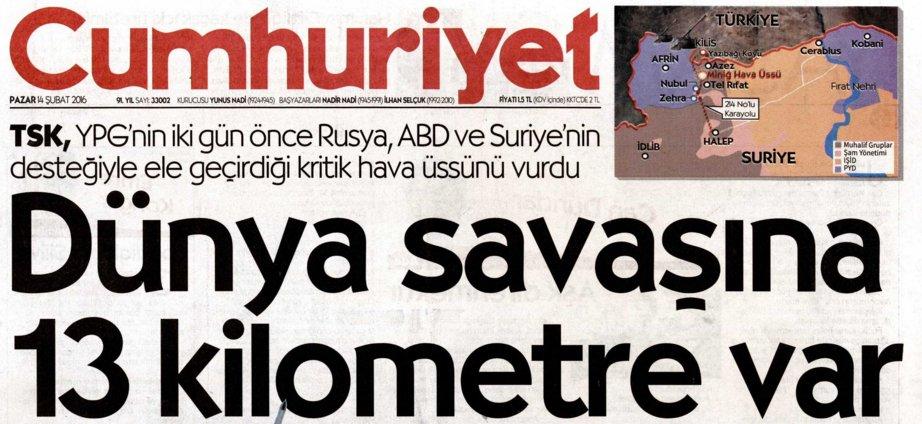 YPG'ye operasyon Cumhuriyet'i rahatsız etti
