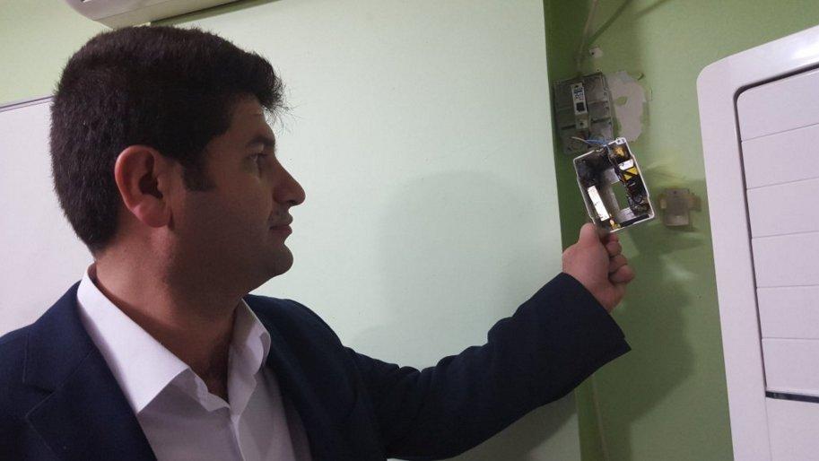 Dinleme cihazı klima şartelinden çıktı