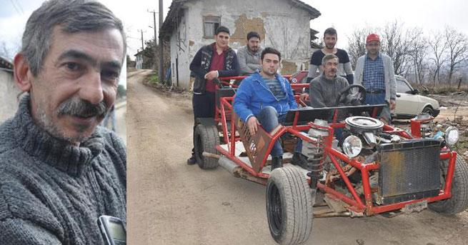 Topladığı hurdalarla otomobil yapan Bursalı