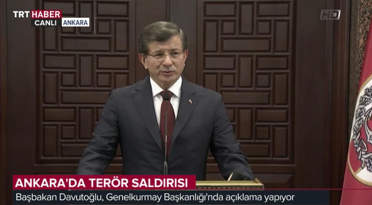 Davutoğlu: Ankara saldırganı YPG mensubu kişidir
