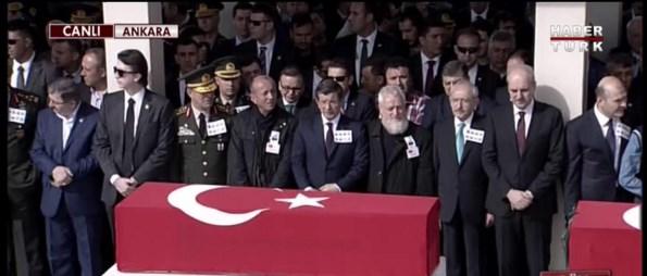 Ankara şehitleri için cenaze töreni düzenlendi