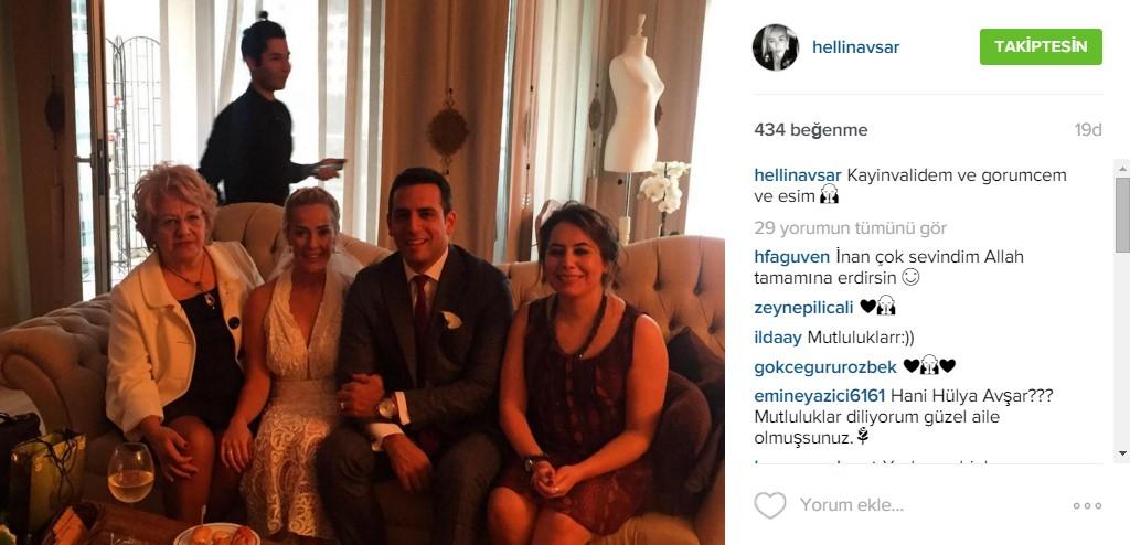 Helin Avşar gelinliğini giydi