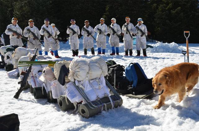 Özel komandolar Ilgaz Dağı'nda kış eğitiminde