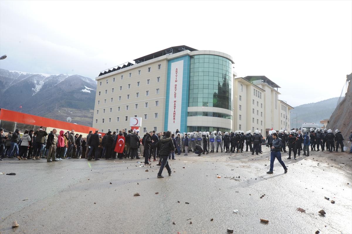 Cerattepe eylemine polis müdahalesi
