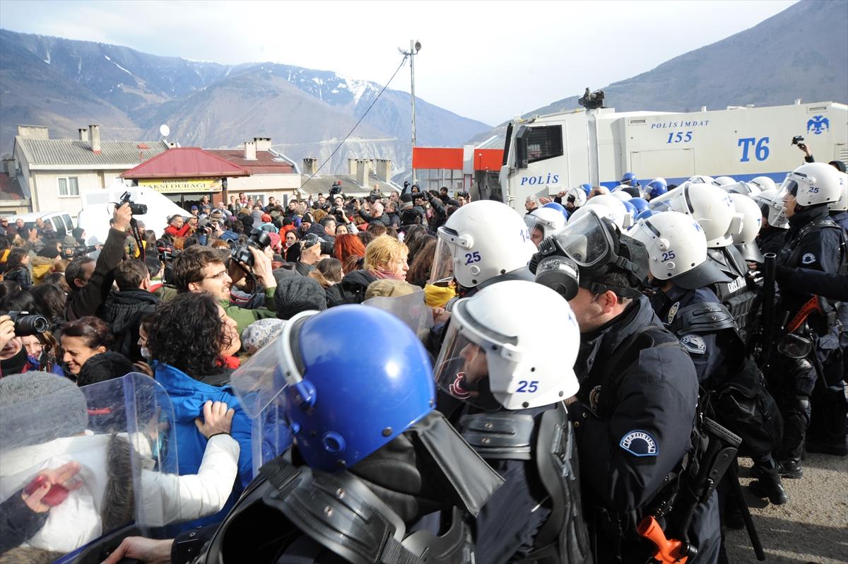 Cerattepe eylemine polis müdahalesi