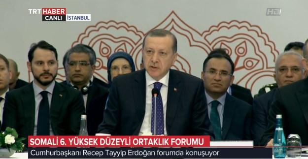 Cumhurbaşkanı Erdoğan Somali Forumu'nda konuştu