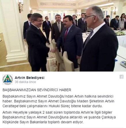 Artvin Cerattepe'deki maden çalışmaları durduruldu