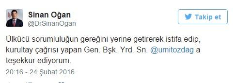 Sinan Oğan'dan istifa eden Ümit Özdağ'a destek