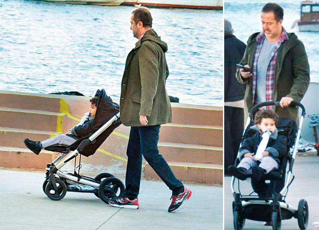 Serdar Bilgili oğlunu gezdirdi