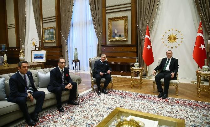 Koç ailesinden Cumhurbaşkanı Erdoğan'a ziyaret