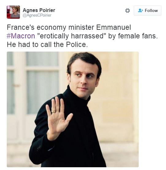 Fransa Ekonomi Bakanı kadın tacizine uğradı