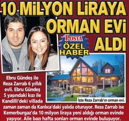 Reza Zarrab'ın 10 milyon liraya aldığı orman evi