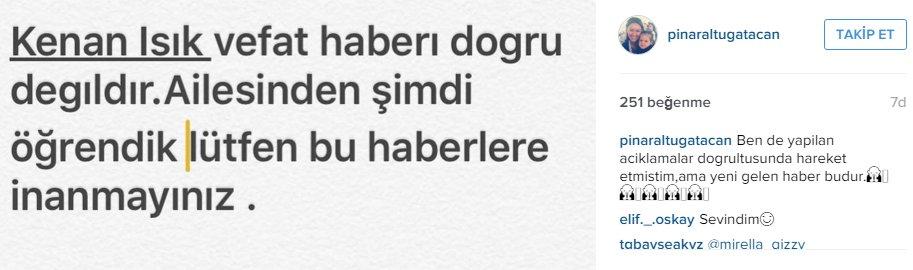 Kenan Işık öldü haberlerine ailesinden yalanlama
