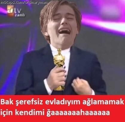 Oscar'ı kazanan Leonardo DiCaprio capsleri- Foto Galeri