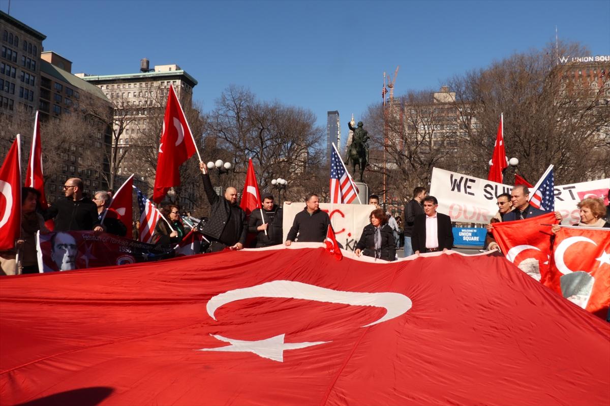 New York’ta terör protestosu