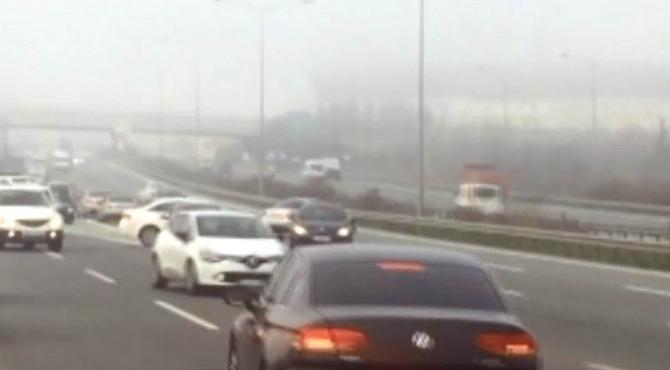 Bursa'da sürücüler ters şeritten ilerledi