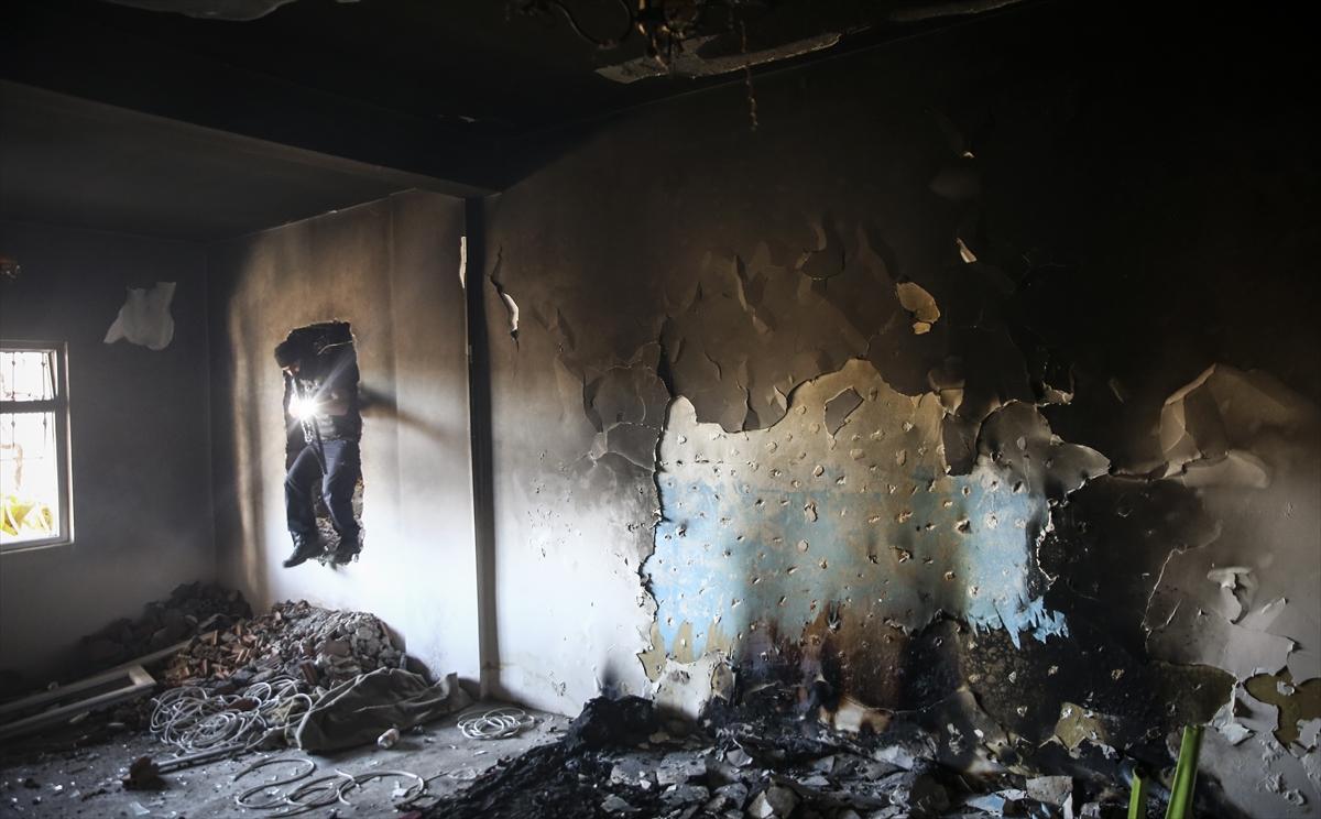 Teröristlerin kilit taşlarından yaptığı tünel bulundu