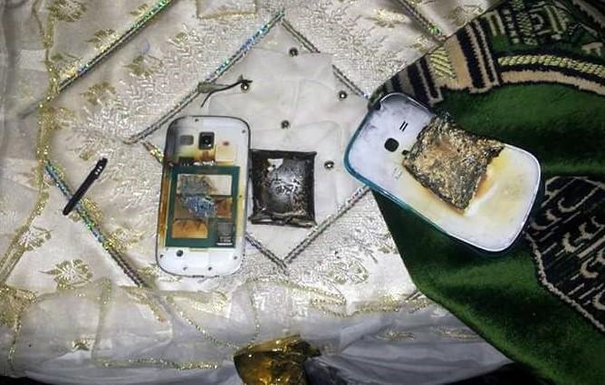 Şarjdaki telefon patladı